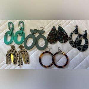 Earrings! 6 pair- great for 80s dress up